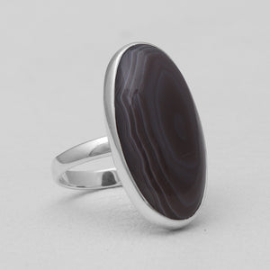 925 Silver Botswana Agate Rings