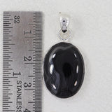 925 Sterling Silver Psilomelane Pendant