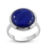 Natural Lapis Lazuli Sterling Silver Ring