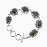 Natural Ammolite Pendant Set 925 Sterling Silver Jewelry