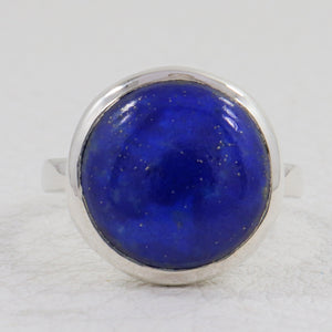 Natural Lapis Lazuli Sterling Silver Rings