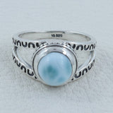 Larimar  Silver Ring