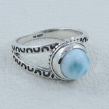 Larimar  Silver Ring