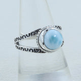 Larimar  Silver Ring