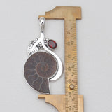 Fossil Ammonite Silver Pendants