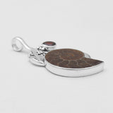 Fossil Ammonite Silver Pendants
