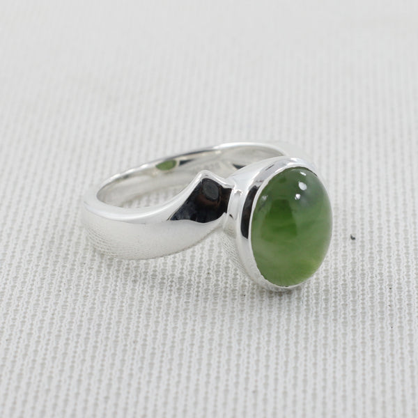 925 Sterling Silver Nephrite Jade Rings