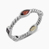 925 Sterling Silver Blue Topaz Rings