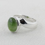 925 Sterling Silver Nephrite Jade Rings