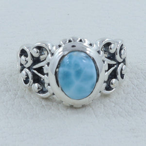Larimar Silver Ring