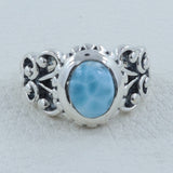 Larimar Silver Ring