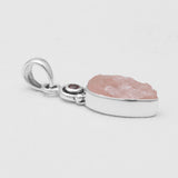 925 Sterling Silver Rose Quartz Pendants