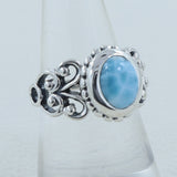 Larimar Silver Ring