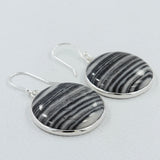 Zebra Jasper Silver Earring