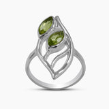 Garnet Gemstone Sterling Silver Rings