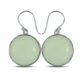 Lemon Chrysoprase Silver Earring