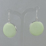 Lemon Chrysoprase Silver Earring