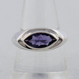 Amethyst Marquise cut Silver Ring