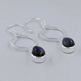 Labradorite Silver Earring