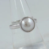 Pearl Gemstone 925 Sterling Silver Ring