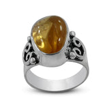 925 Sterling Silver Citrine Ring