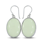 Lemon Chrysoprase Silver Earring