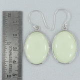 Lemon Chrysoprase Silver Earring