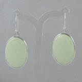 Lemon Chrysoprase Silver Earring