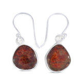 Ammolite Silver Earrings