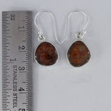 Ammolite Silver Earrings