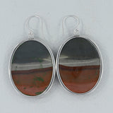 Polychrome Jasper Silver Earring