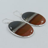 Polychrome Jasper Silver Earrings