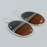 Polychrome Jasper Silver Earring