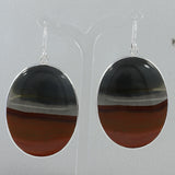 Polychrome Jasper Silver Earrings