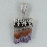 Amethyst Slice 925 Silver Pendant