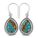 Boulder Turquoise Silver Earrings