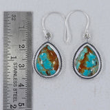 Boulder Turquoise Silver Earrings