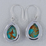 Boulder Turquoise Silver Earrings