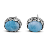 Rainbow Moonstone Stud Earring