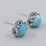 Rainbow Moonstone Stud Earring