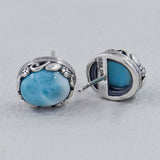 Rainbow Moonstone Stud Earring