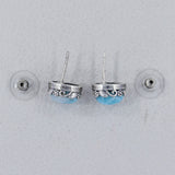 Rainbow Moonstone Stud Earring