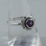 Natural Garnet Gemstone 925 Sterling Silver Ring