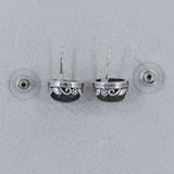 Rainbow Moonstone Stud Earring