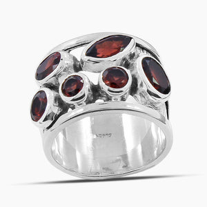 925 Sterling Silver Blue Topaz Rings