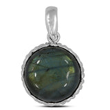 Labradorite Silver Pendant