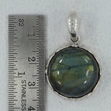 Labradorite Silver Pendant