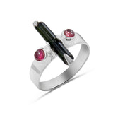 Green Tourmaline Pencil Ring