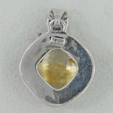 Citrine Gemstone Silver Pendant