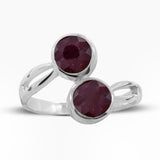 925 Sterling Silver Ruby Rings